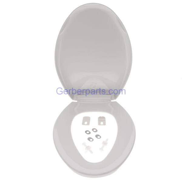 Gerber Genuine 99-216 Standard Elongated White Plastic Toilet Seat