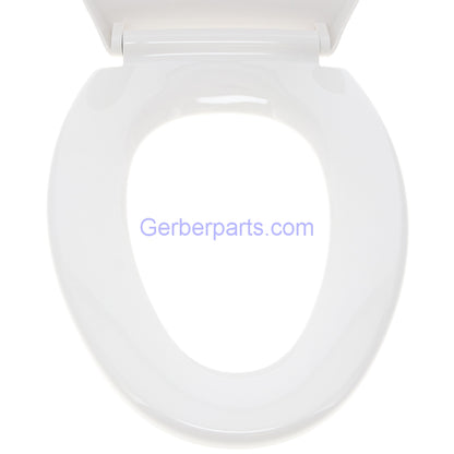 Gerber Genuine C550126 White Elongated Slow Close Quick Release Toilet Seat