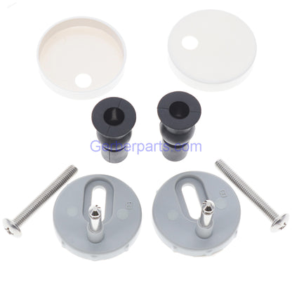 Gerber Genuine C550126 White Elongated Slow Close Quick Release Toilet Seat