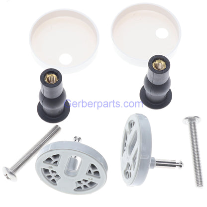 Gerber Genuine C550126 White Elongated Slow Close Quick Release Toilet Seat